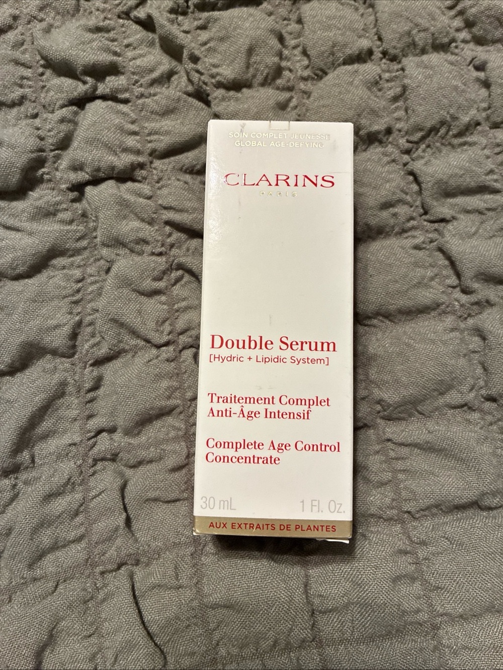 Clarins double serum hydric & lipidic complete age control concentrate 1oz